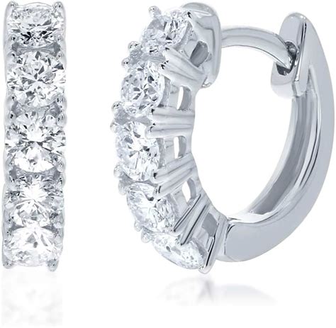 diamond hoop earrings amazon